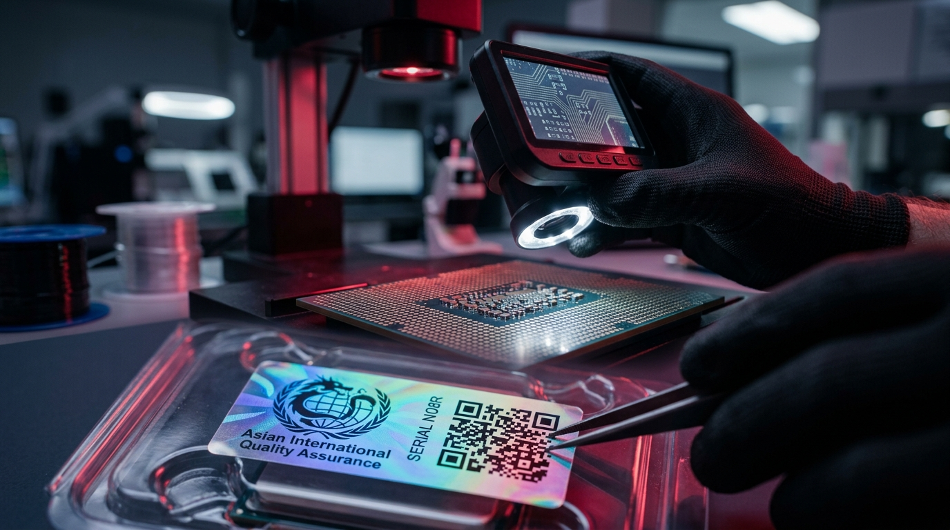 Anti-Counterfeit Optical Microscopy and Serial Registry Validation